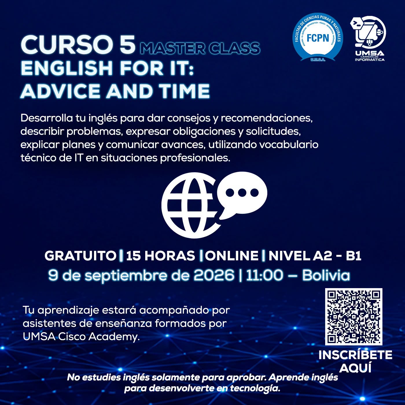 English for IT: Advice and Time